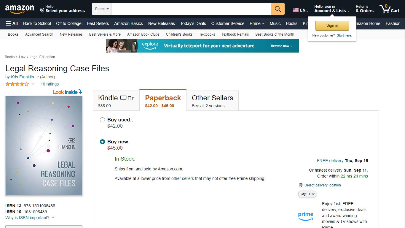 Legal Reasoning Case Files - amazon.com